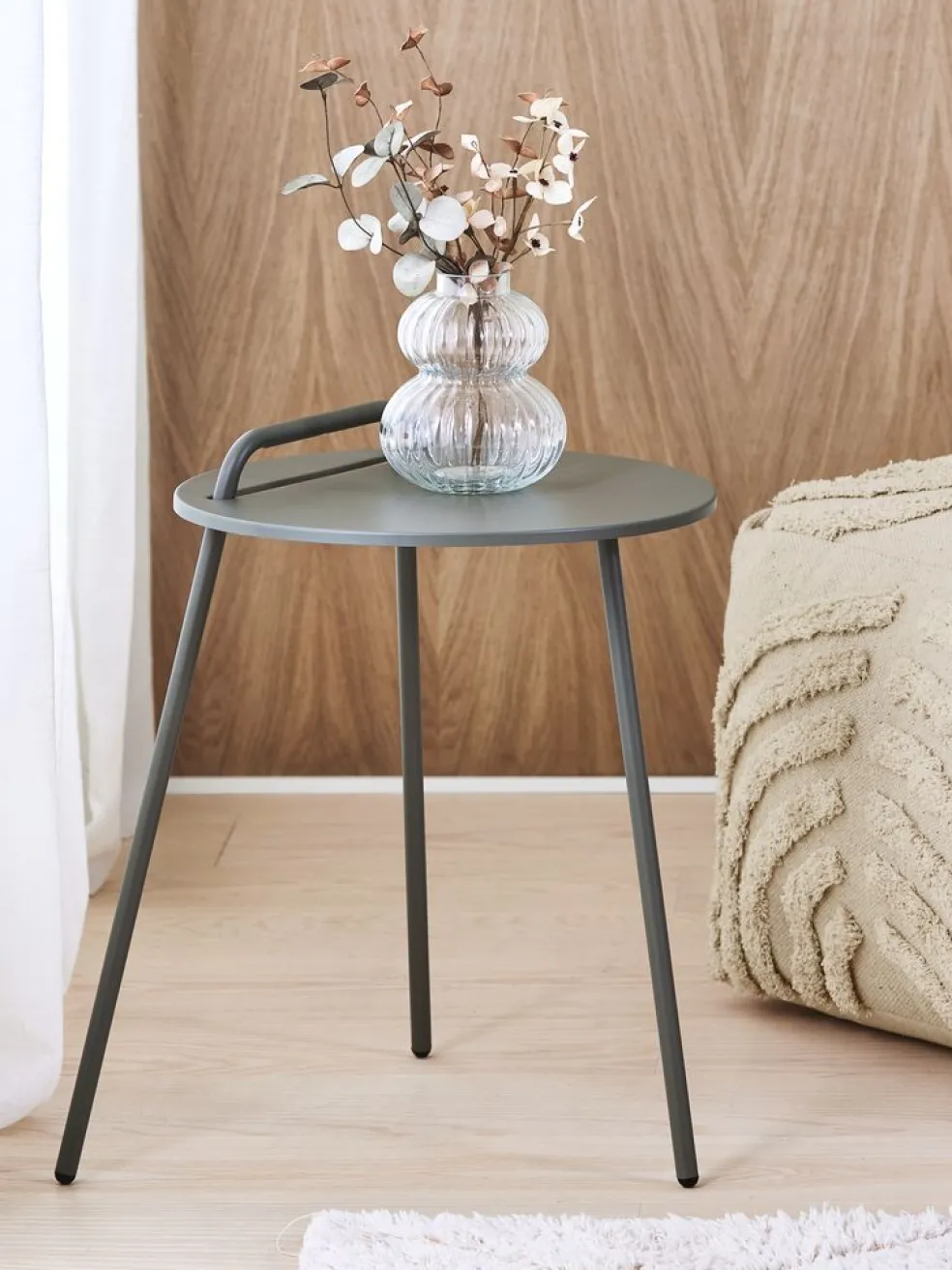 Kwiat sztuczny LAUST W38cm szary