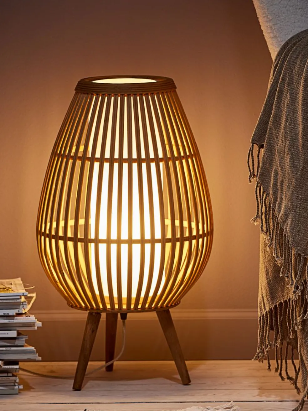 Lampa podłogowa DANI W54cm naturalny