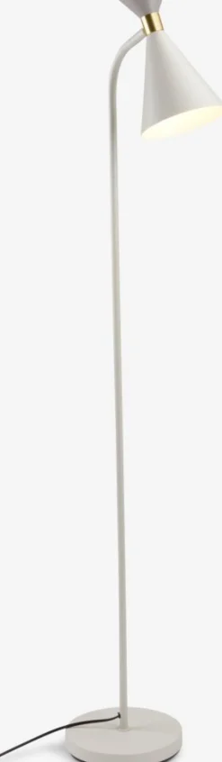 Lampa podłogowa JONATHAN Ś22xW138cm beżowy/szary