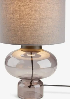 Lampa stołowa EDMUND Ś25xW35cm szary