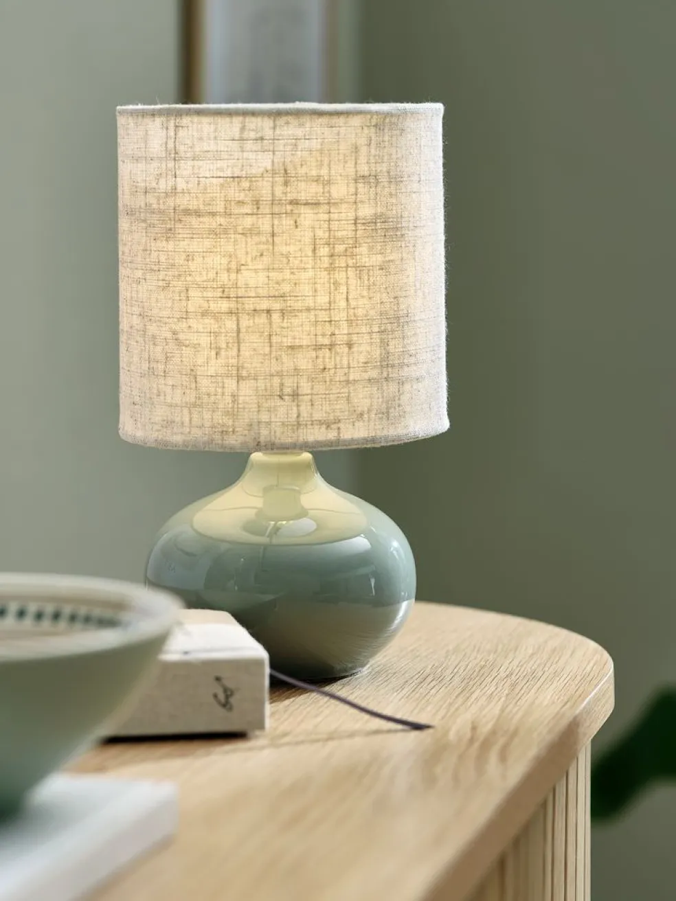 Lampa stołowa EIVIN Ś15xW25cm porcelana