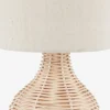 Lampa stołowa HELMER Ś17xW32cm naturalny