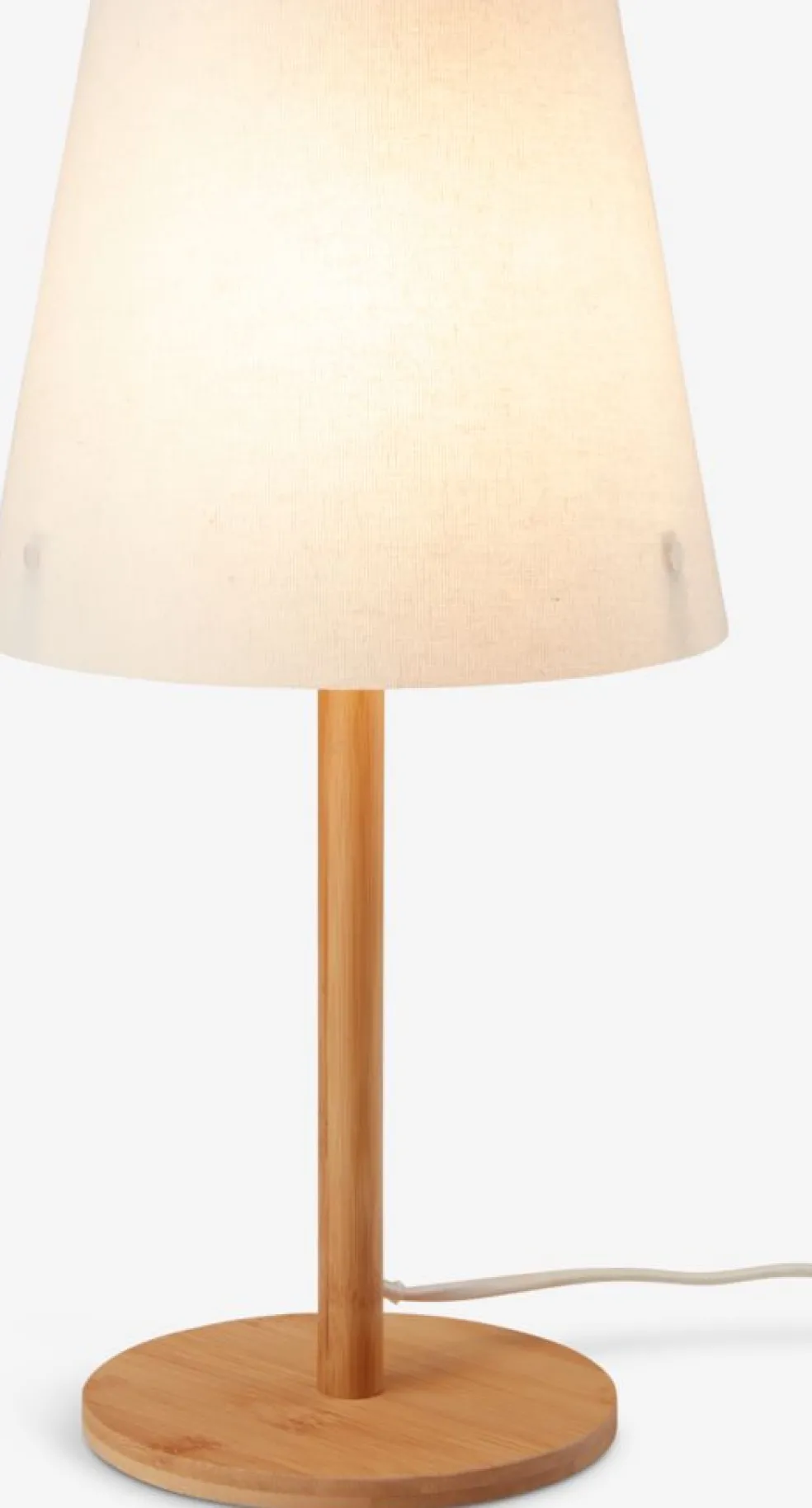Lampa stołowa JULIUS Ś19xW39cm naturalny