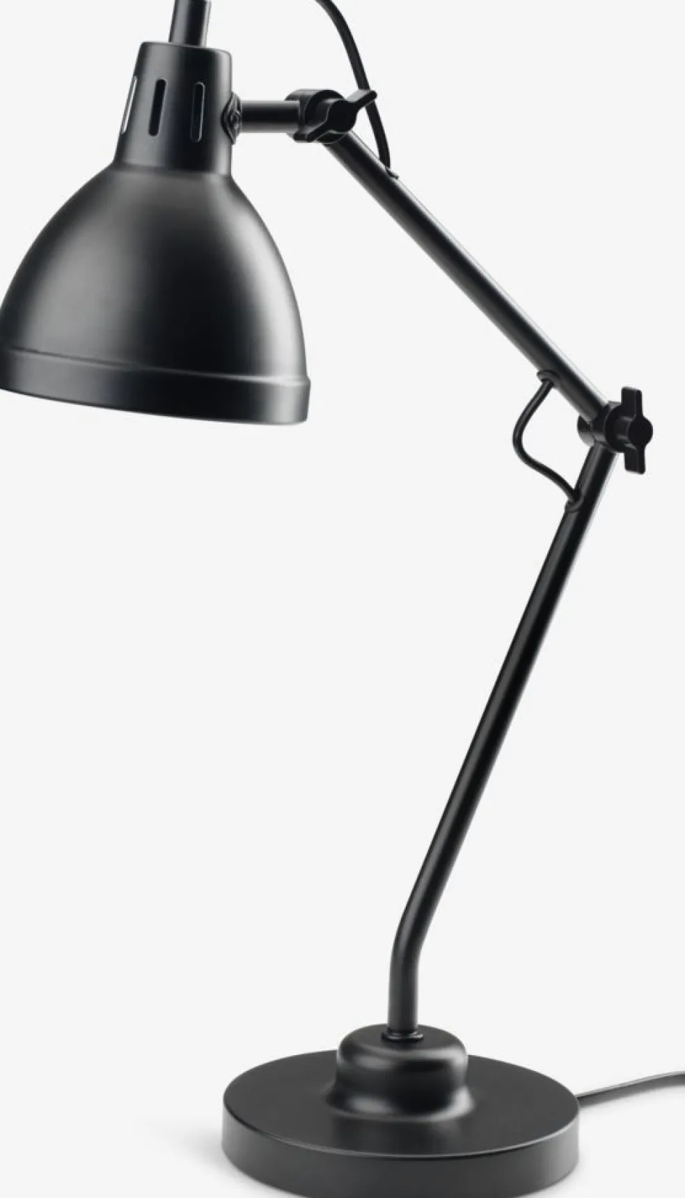 Lampa stołowa PATRIK Ś14xW45cm czarny