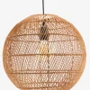 Lampa wisząca HAAKON Ś35cm rattan
