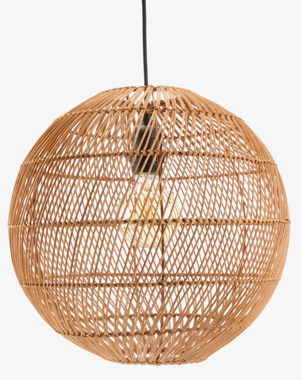 Lampa wisząca HAAKON Ś35cm rattan