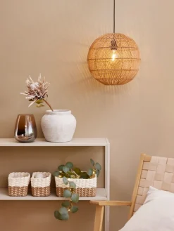 Lampa wisząca HAAKON Ś35cm rattan