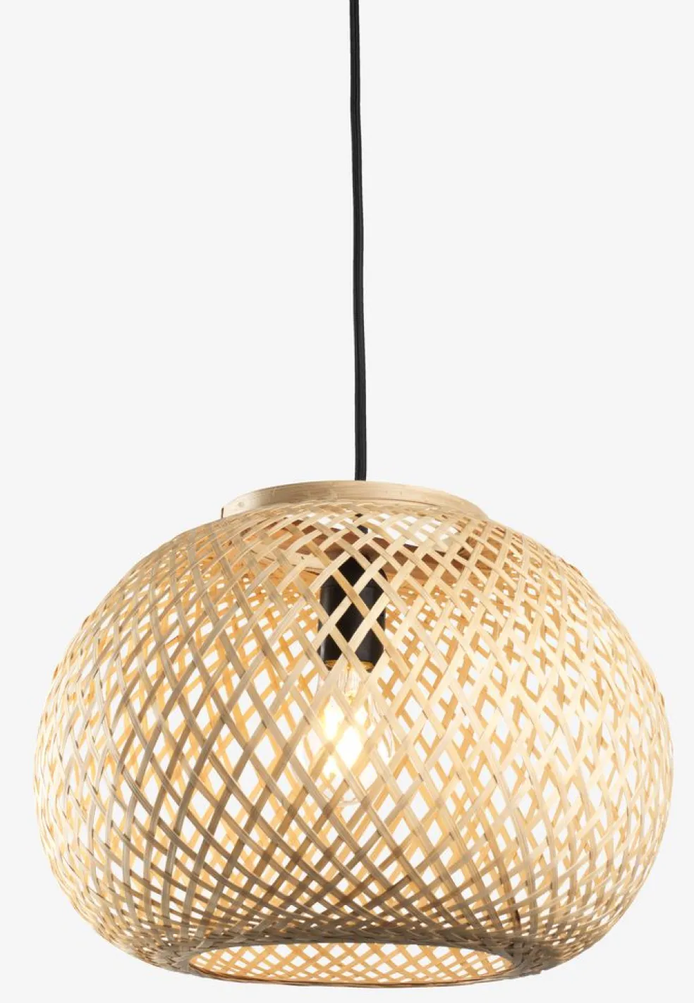 Lampa wisząca SIGVARD Ś35xW26cm bambus