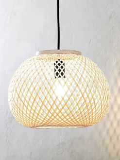 Lampa wisząca SIGVARD Ś35xW26cm bambus