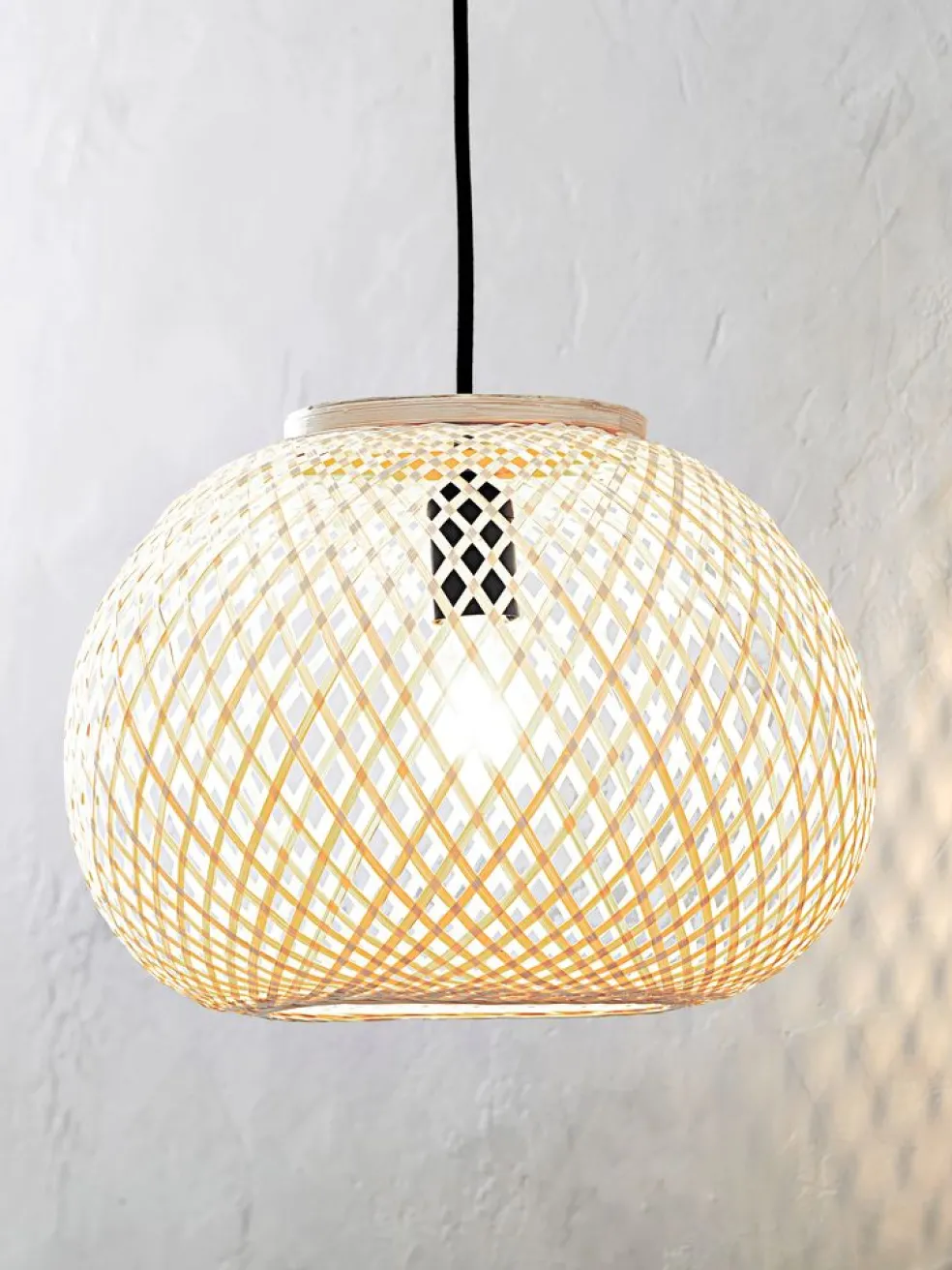 Lampa wisząca SIGVARD Ś35xW26cm bambus
