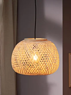 Lampa wisząca SIGVARD Ś35xW26cm bambus