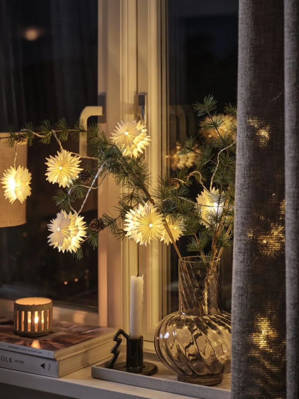 Lampki choinkowe LED PLATIN D150cm gwiazdki LED wył. czas.