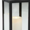 Latarnia GEFJON S13xD13xW26cm czarny ze świecą LED