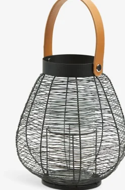 Latarnia HUBERTUS Ś22xW25cm czarny