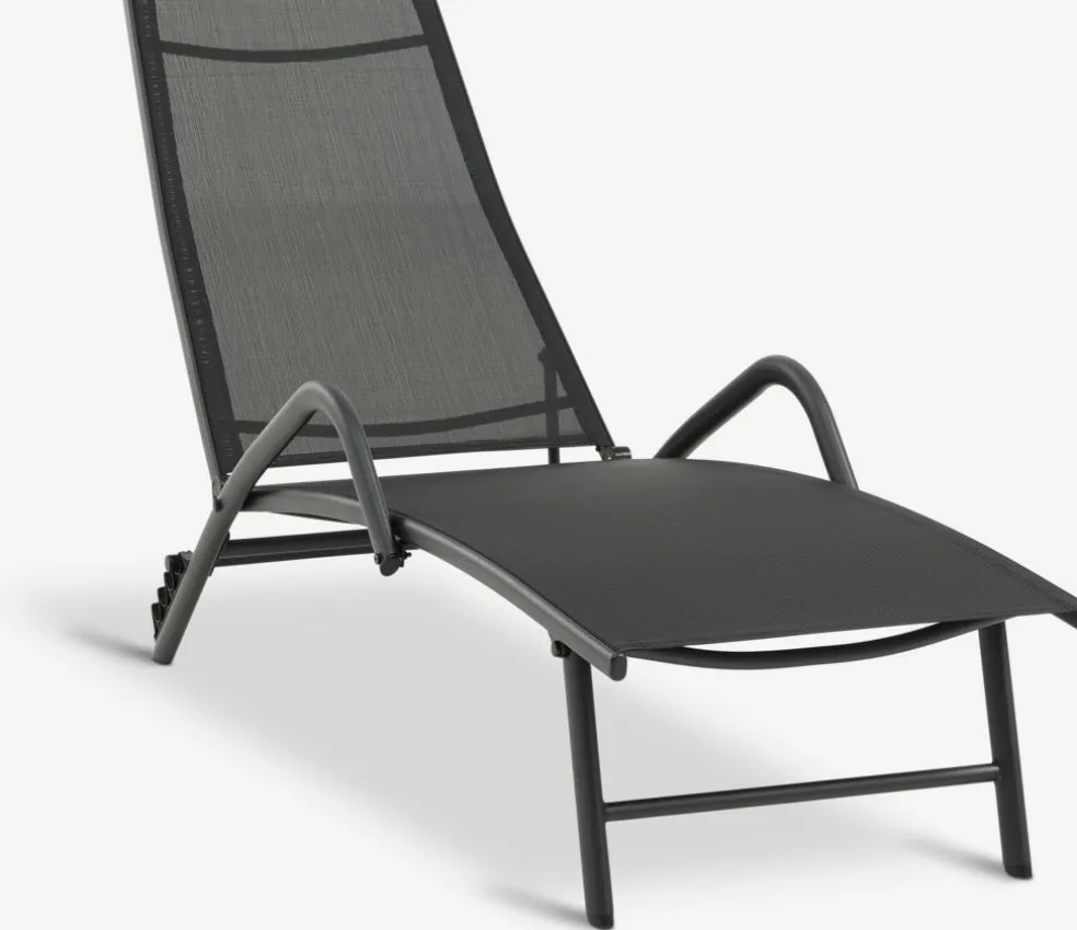 Leżak NORDSTRAND S59xD191 czarny