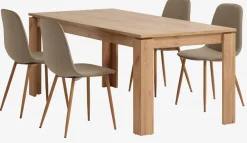 LINTRUP D190/280 + 4 BISTRUP piaskowy/dąb
