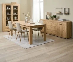 LINTRUP D190/280 + 4 BISTRUP piaskowy/dąb