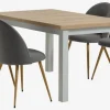 MARKSKEL D150/193 stół jasny dąb+4 KOKKEDAL krzesła dąb