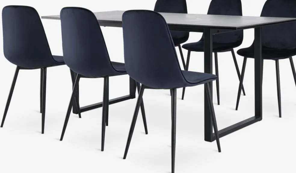 MOSELUND D180 ceramika + 4 BISTRUP granatowy aksamit