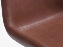 NORTOFT Ś120 stół dąb + 4 HYGUM krzesła koniak/czarny