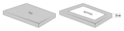Ochraniacz na materac MARIANNE 90x200x35 biały