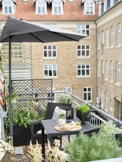Parasol na balkon KOLDING S270xD135 szary