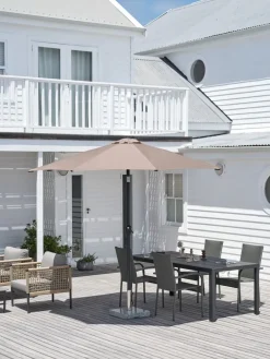 Parasol ogrodowy AGGER Ś300 ciemnopiaskowy