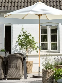 Parasol ogrodowy LEMVIG Ś300 naturalna biel
