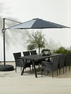 Parasol wiszący TRONDHEIM Ś300 szary