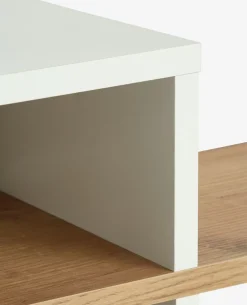 Półka ścienna ALLESTED 2 półki biały/kolor dębu