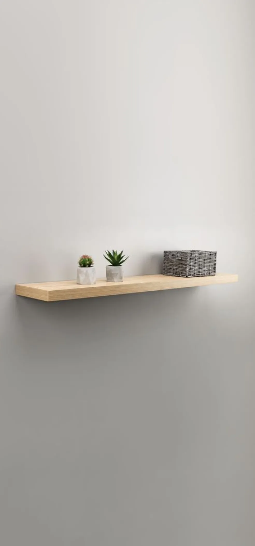 Półka wisząca ABILD 120x24cm dąb