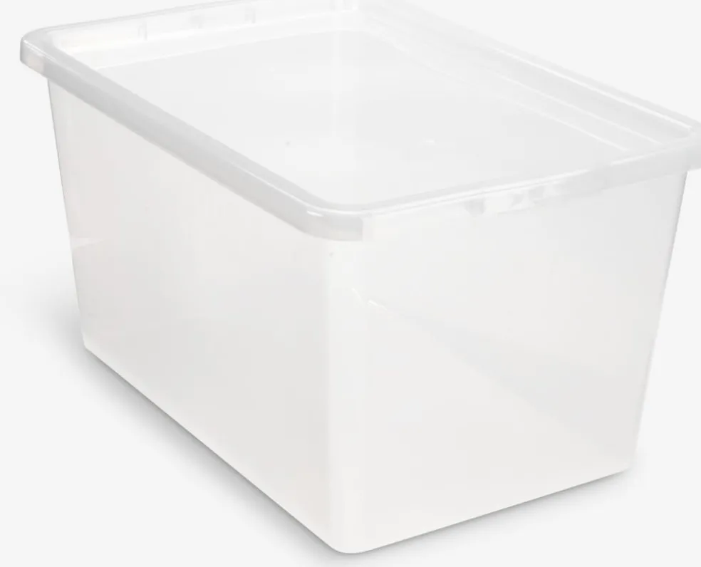 Pojemnik BASIC BOX 52L z pokrywką przezroczysty