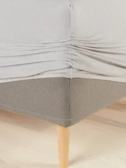 Prześcieradło dżersej z gumką JENNY 90x200x35 szary