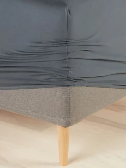 Prześcieradło dżersej z gumką JETTE 90x200x35 szary