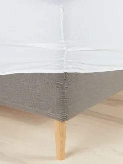 Prześcieradło z gumką BENTE 90x200x30 biały