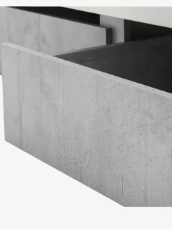Rama łóżka ze schowkiem BILLUND 90x200 szary