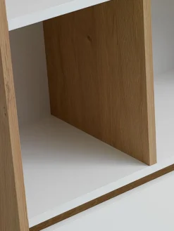 Regał BILLUND 1 szuflada 3 półki kolor dębu/biały