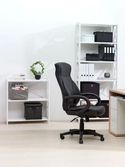 Regal ALMIND 6 półek biały