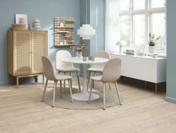 RINGSTED Ś100 biały + 4 EJSTRUP beżowy