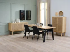 SKOVLUNDE D200 naturalny dąb + 4 ASAA czarny