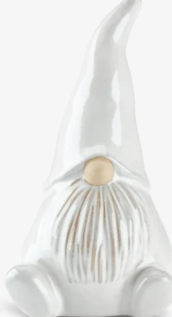 Skrzat świąteczny SVALIN S9xD8xW18 cm kamionka biały