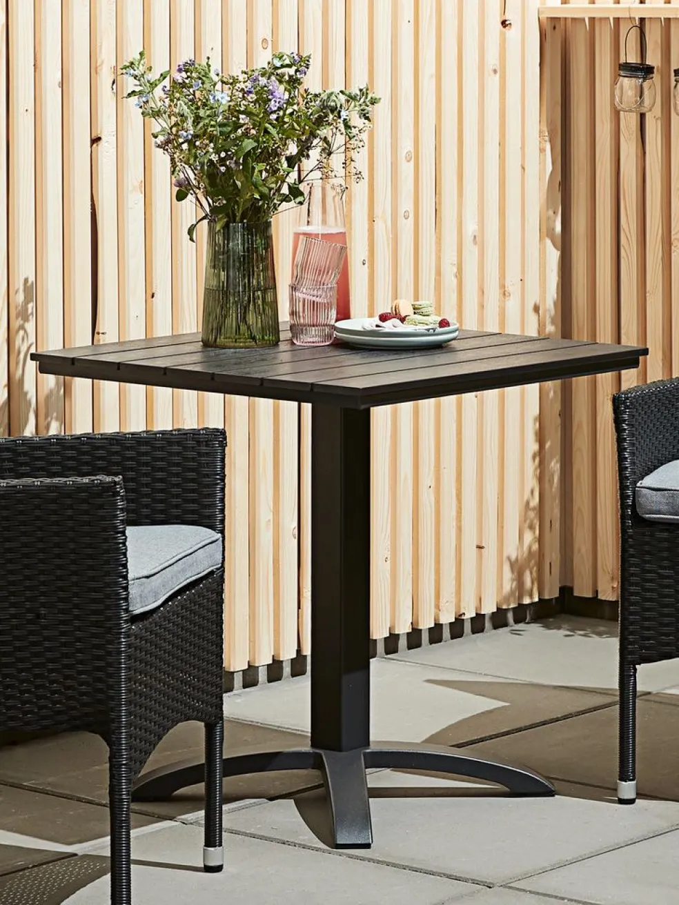 Stół bistro HOBRO S70xD70 czarny