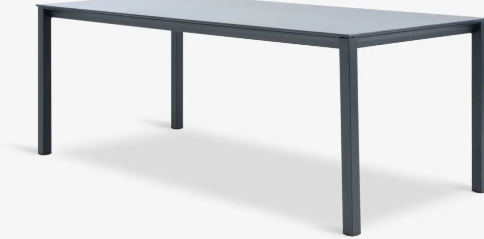 Stół ogrodowy LANGET S95xD207 czarny