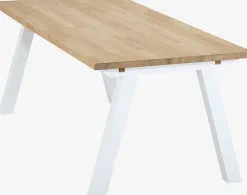 Stół SKAGEN 90x200 dąb/biały