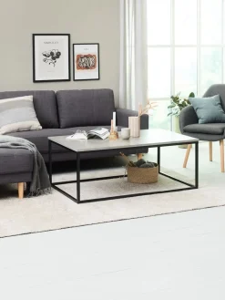 Stolik kawowy DOKKEDAL 75x115 kolor betonu