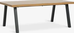 Stolik kawowy HALSKOV 70x120 kolor dębu/czarny