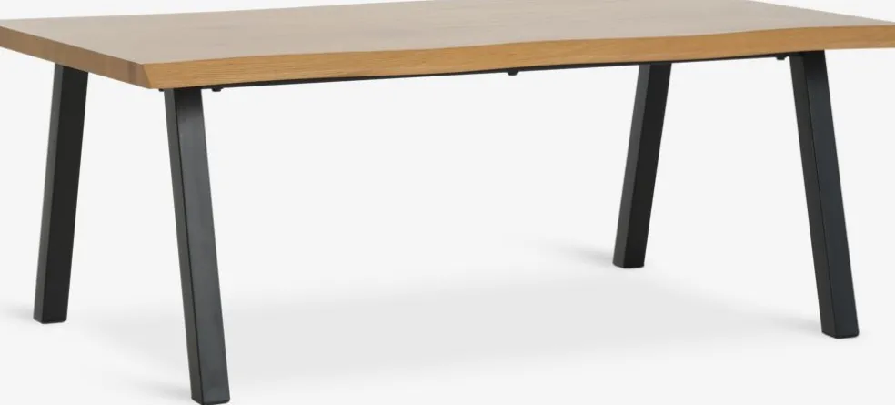Stolik kawowy HALSKOV 70x120 kolor dębu/czarny