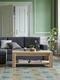 Stolik kawowy HASLUND 60x120 dąb