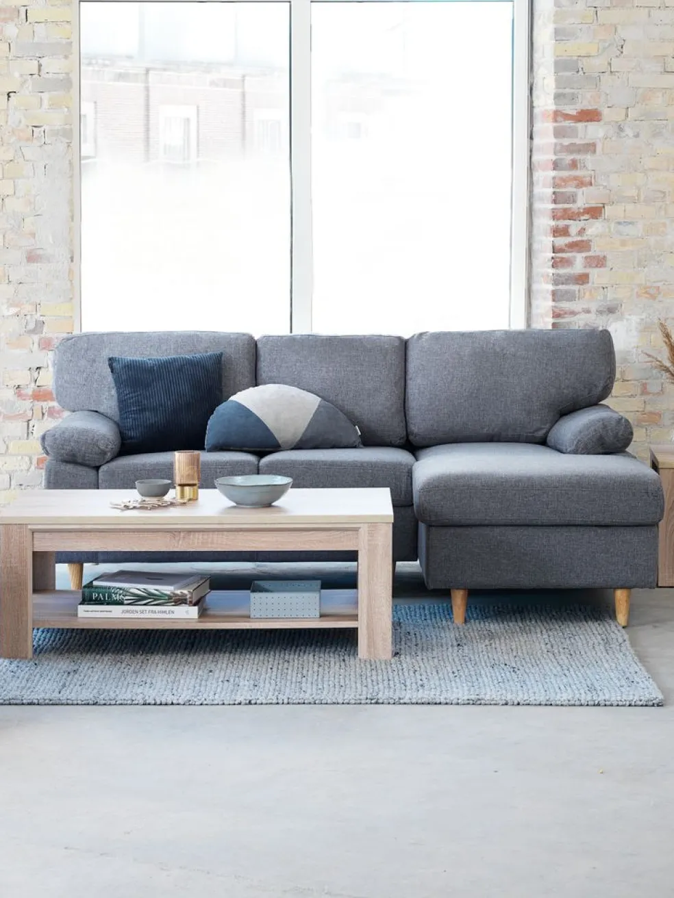 Stolik kawowy HASLUND 60x120 dąb