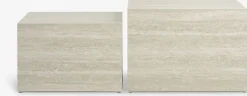 Stolik kawowy ROLSTED 58x58/50x50 kolor marmuru 2sz